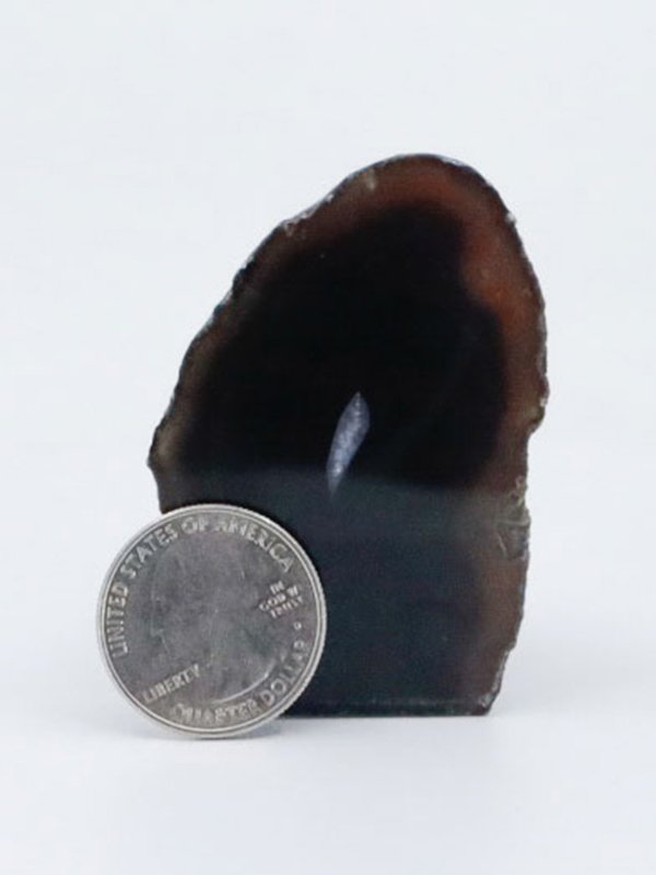 Black Agate Half Geode with Cut Base product image (4)