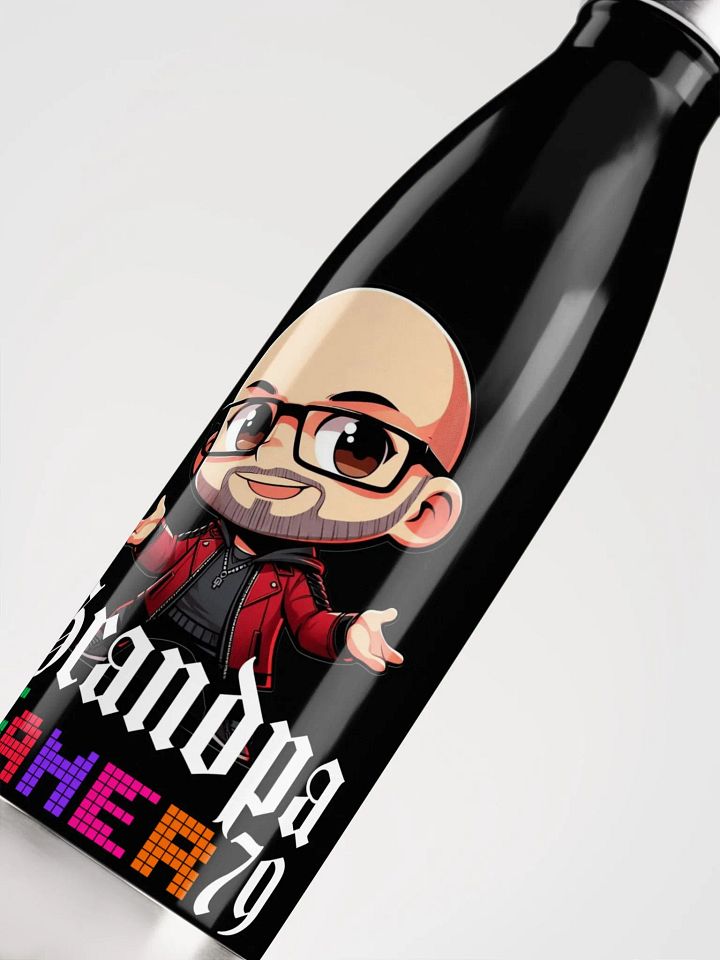 Grandpa Gamer Stainless Steel Water Bottle - Stay Hydrated in Style! product image (1)
