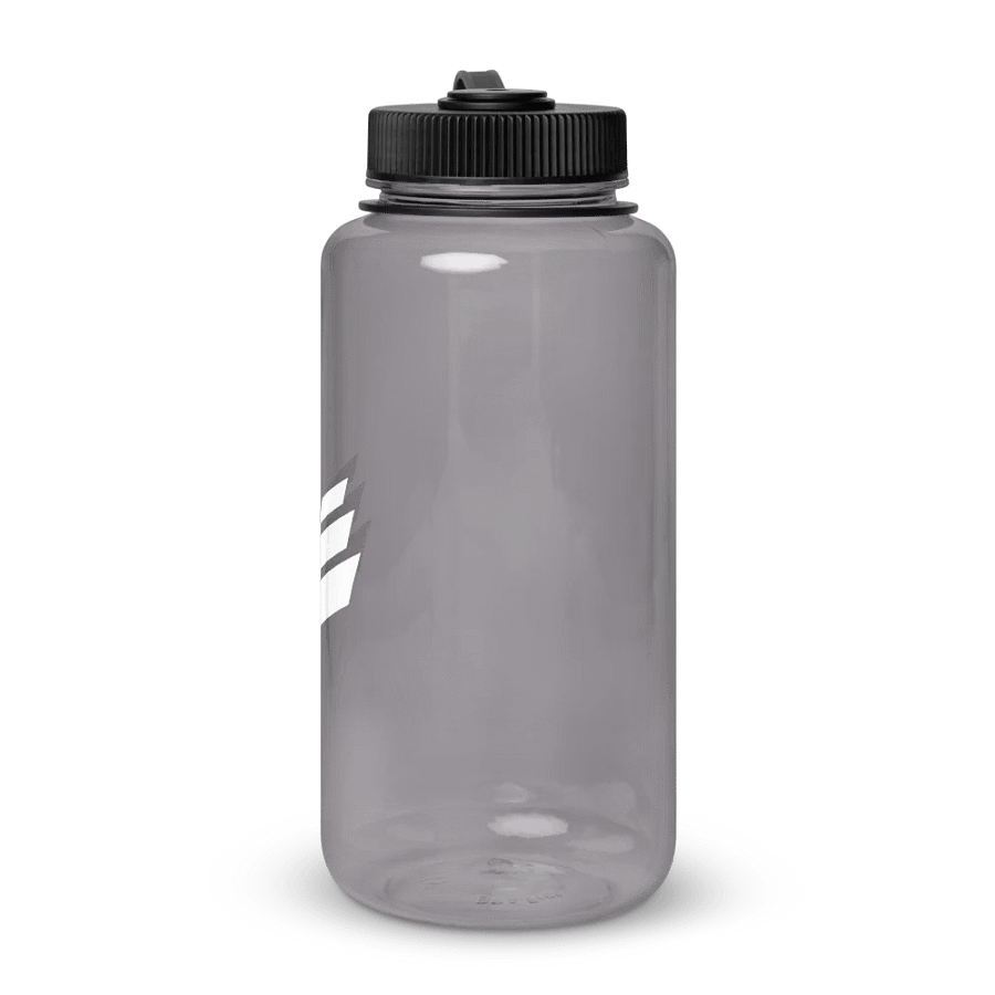 Wide Mouth Plastic Water Bottle - Charcoal product image (3)