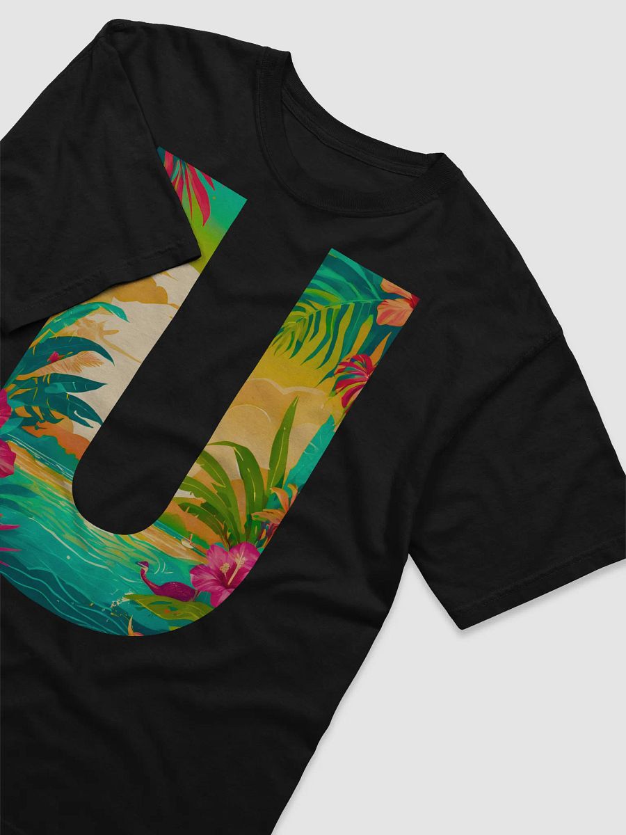 Tropical Sunset Paradise T-Shirt (Letter-U) product image (5)