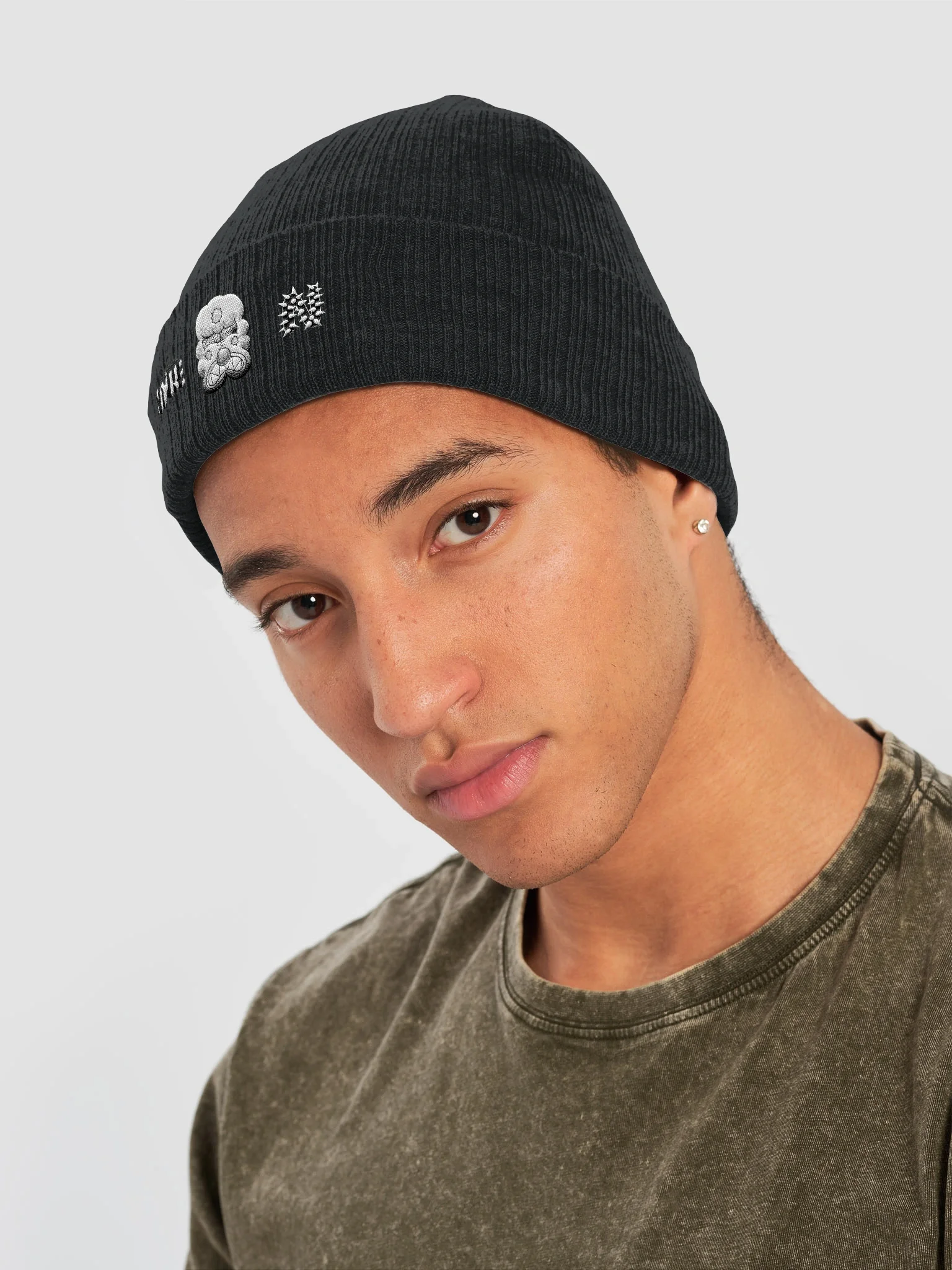 Black Bean Ribbed Beanie product image (5)