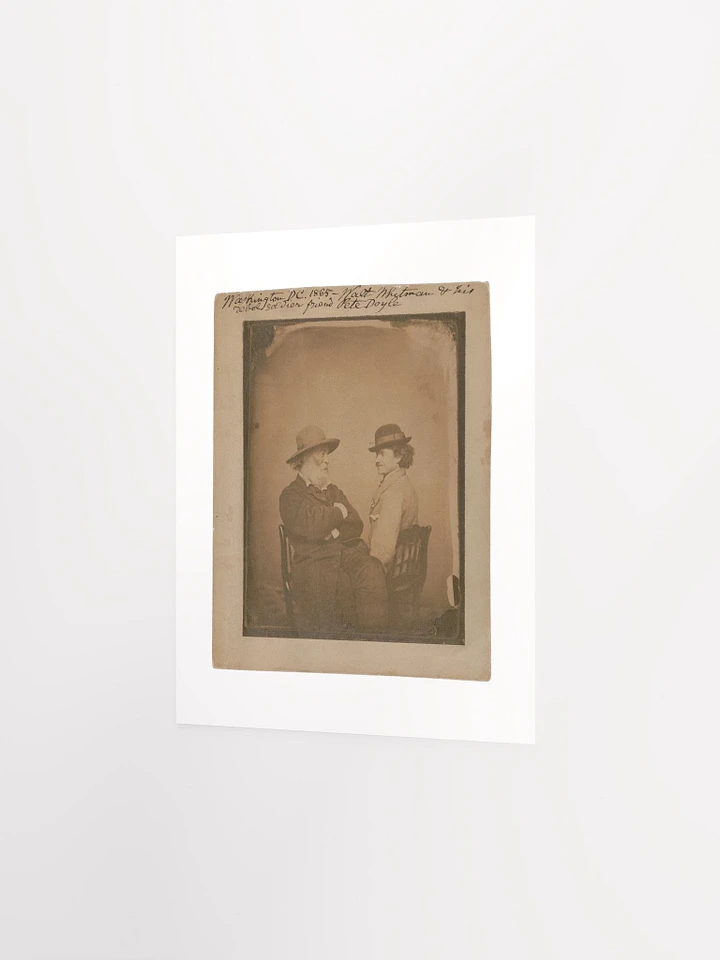 Walt Whitman & His Rebel Soldier Friend Pete Doyle by Moses P. Rice (Washington, D.C. - 1865) - Print product image (2)