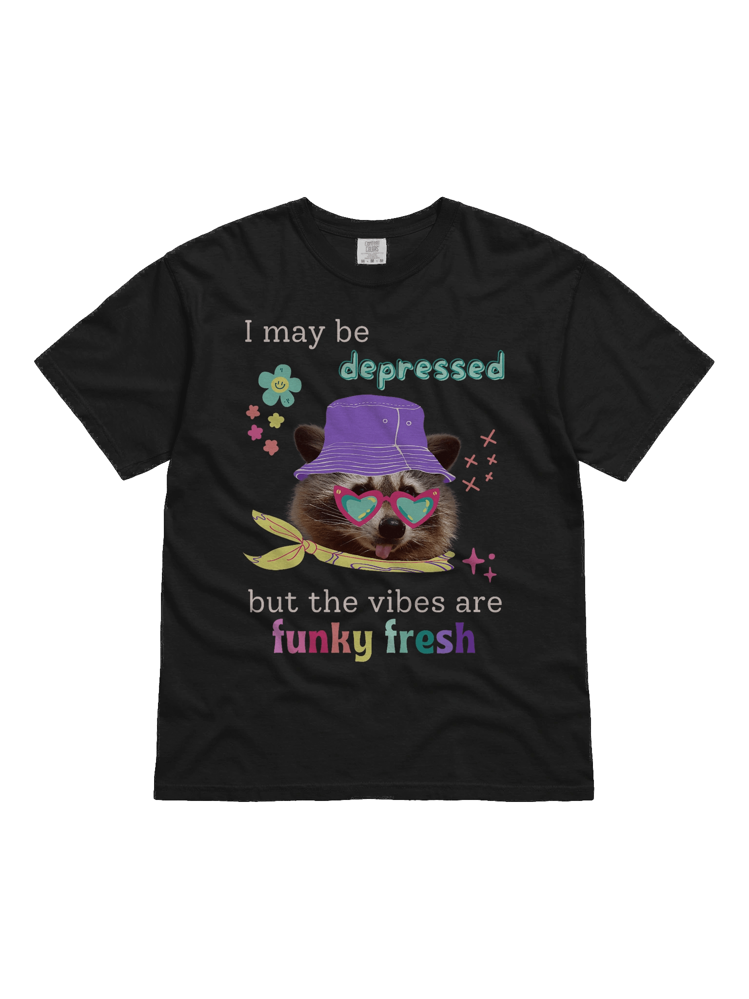I May Be Depressed But The Vibes Are Funky Fresh Shirt product image (2)