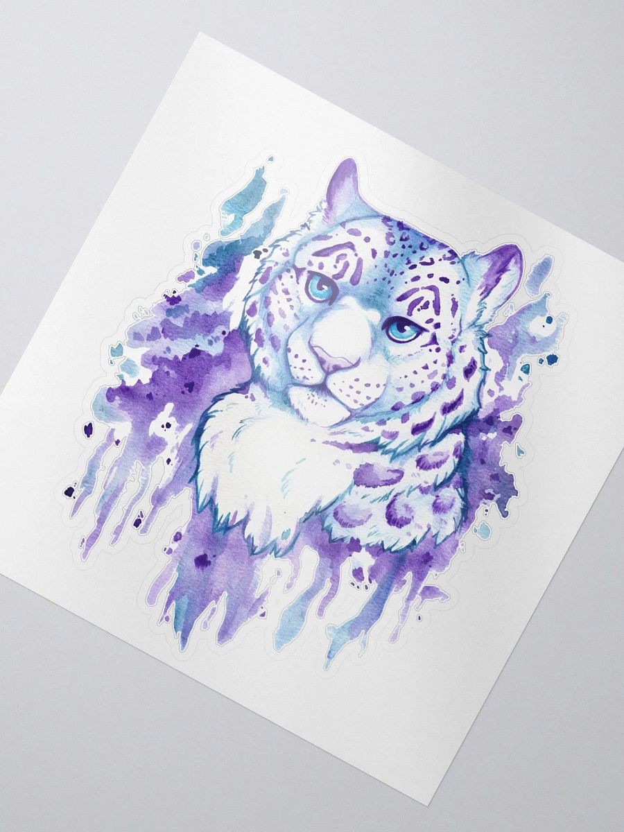 Snow Leopard Watercolor Sticker product image (3)