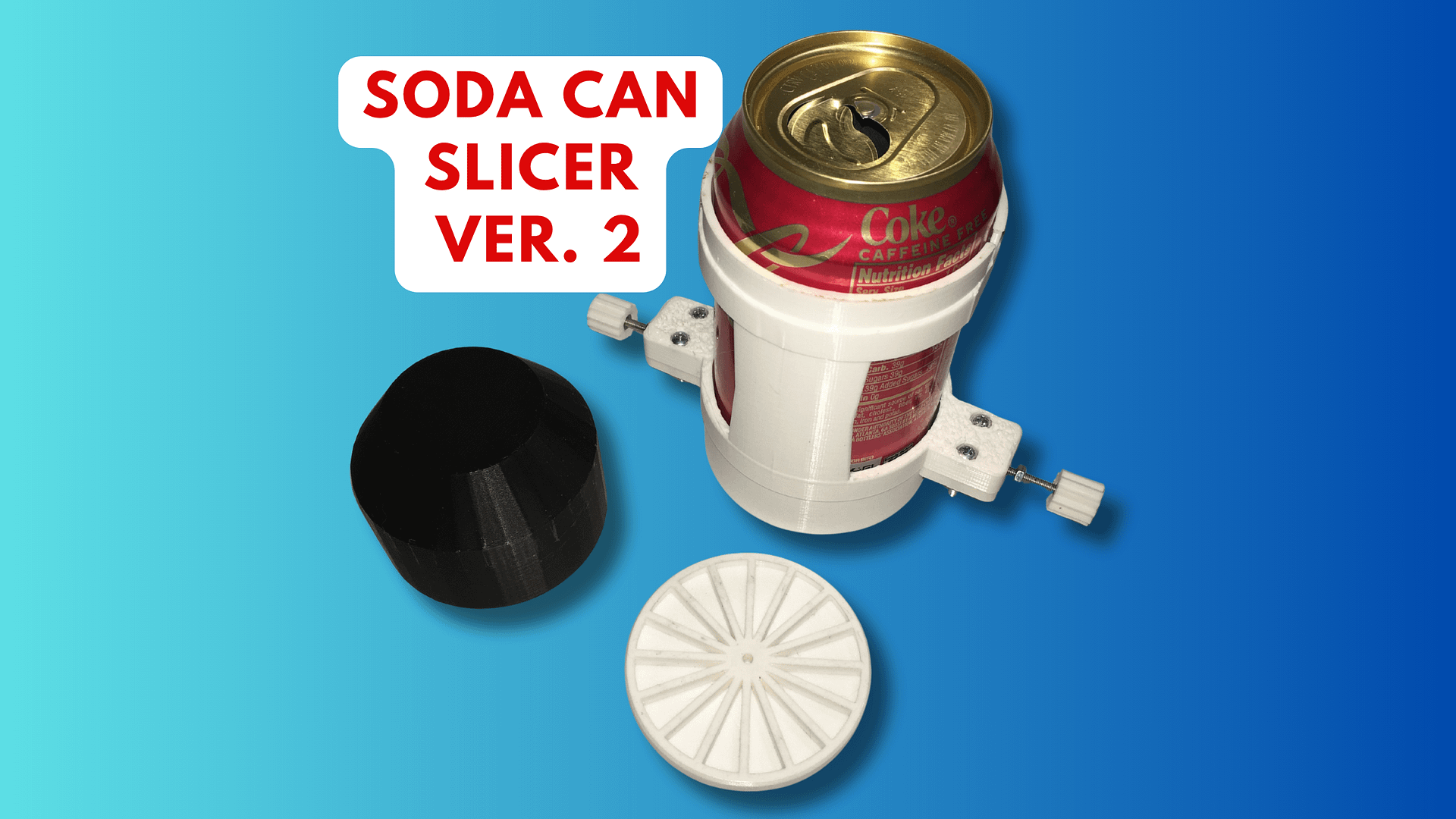 3D Printed Dual Bladed Soda Can Cutting Tool VERSION 2.0 - ASSEMBLED product image (1)