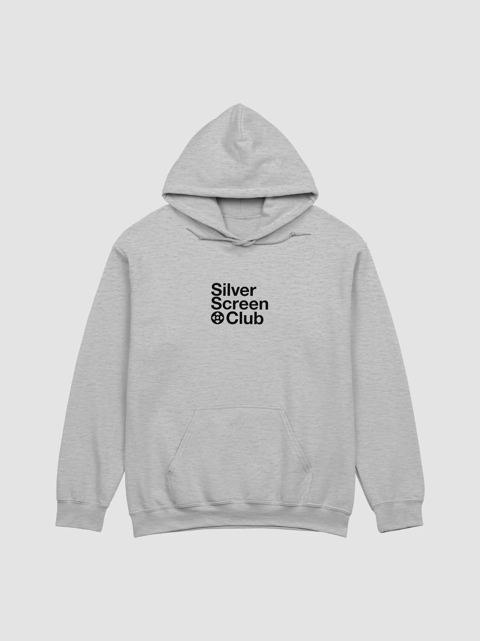 silverscreen.club Stacked Logo CORE Grey Hoodie product image (1)