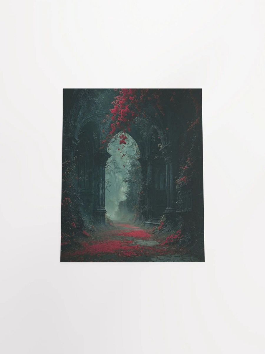 Gothic Archway Red Foliage Poster product image (27)