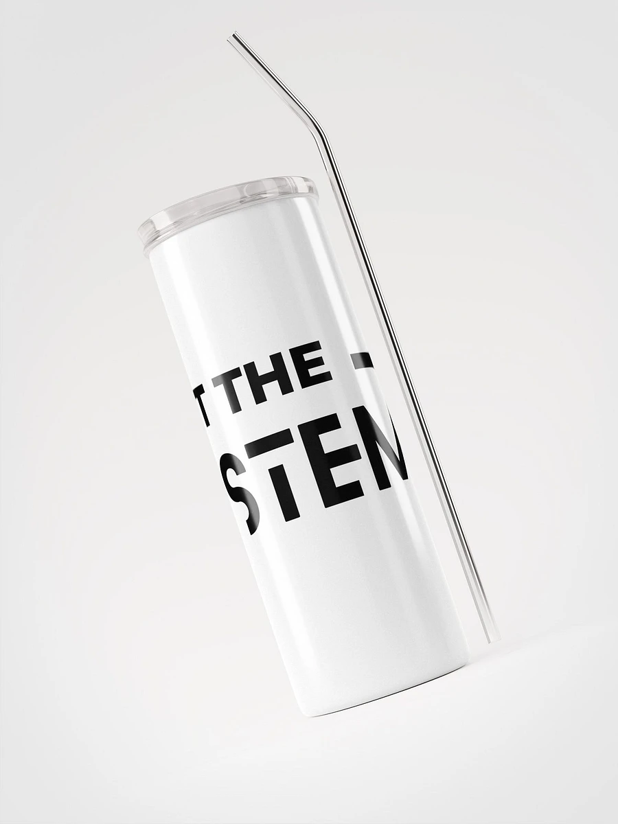 White stainless steel tumbler all over print reset the system product image (3)