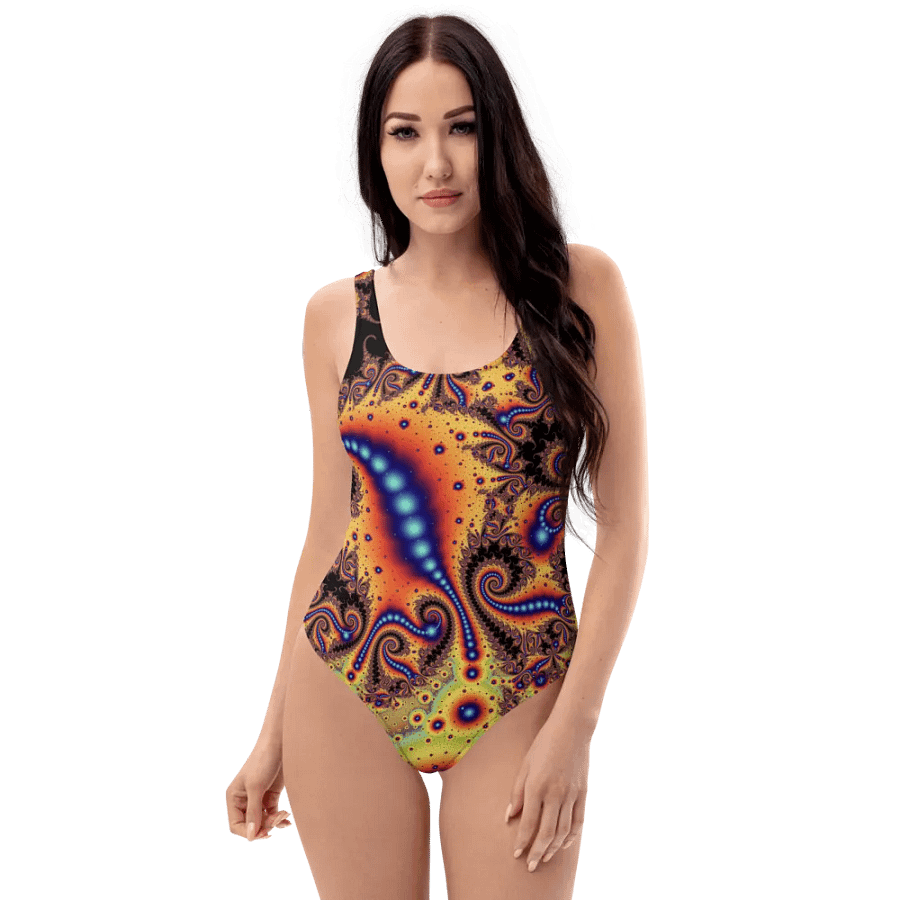 Fractal One Piece Swimsuit - Broken Necklaces product image (1)