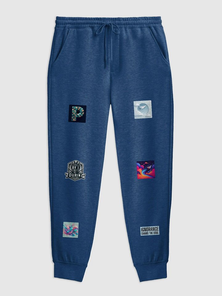 Sorcerer vs. Dragon Stained Glass Joggers | AI design collection of hobby images product image (20)