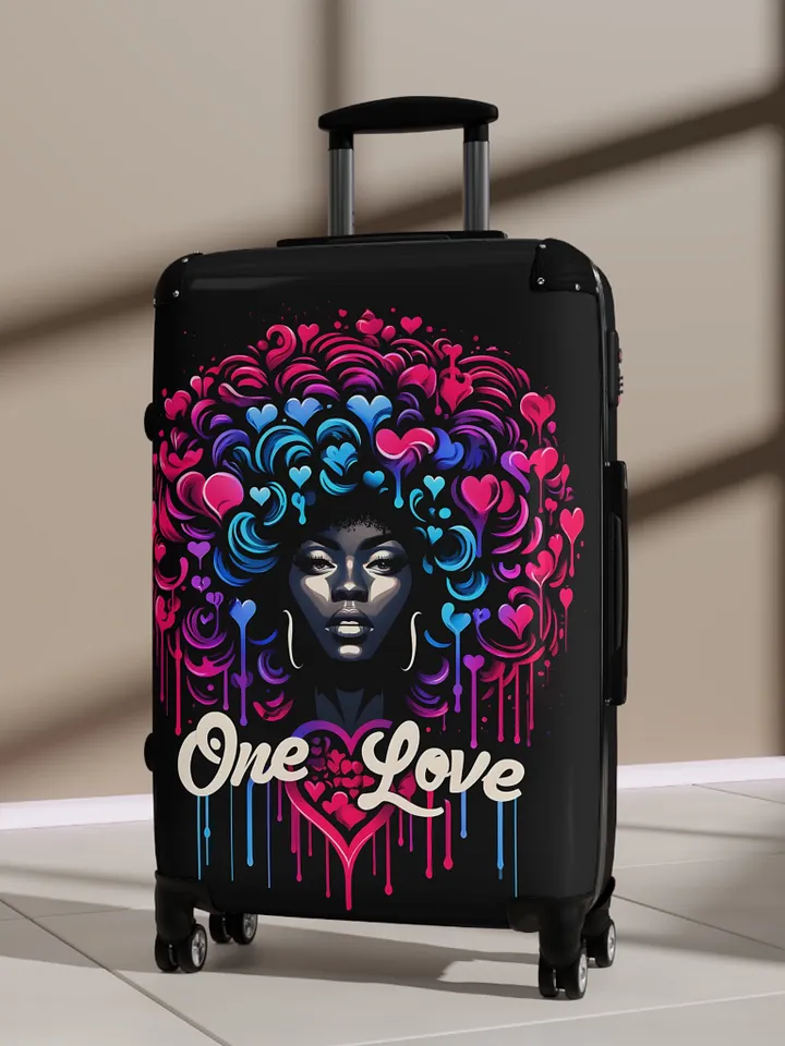 Travel Suitcase for Black Women and Girls One Love product image (1)