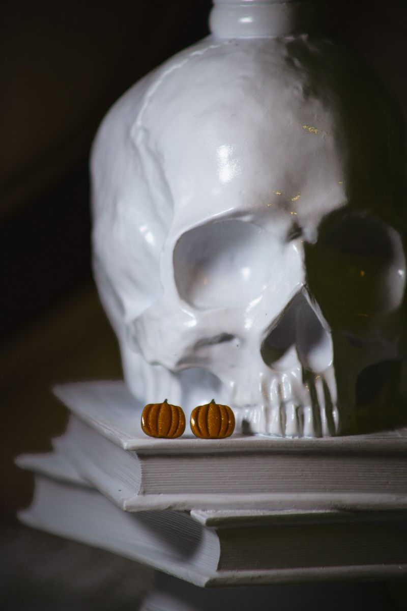 Gold Pumpkin Studs V1 product image (1)