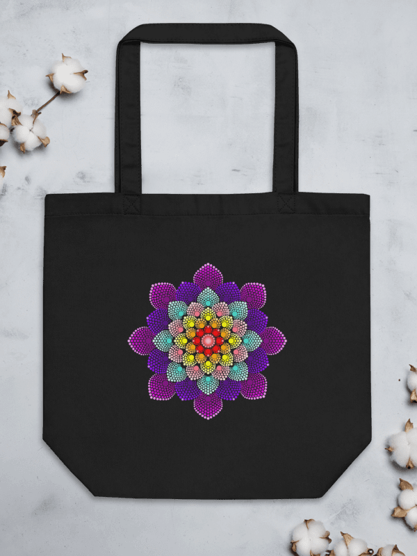 Colorful Dot Mandala Eco-Friendly Tote Bag product image (3)