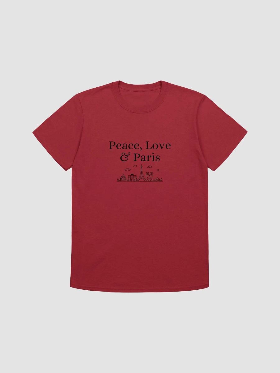 Peace, Love and Paris with Monuments Infinite Unisex T-Shirt product image (2)