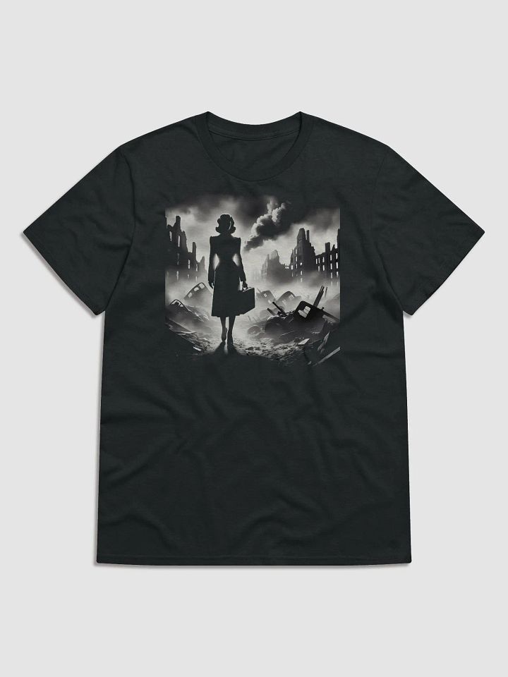 Noir Resilience Amidst Ruins (Front Print Womens Tee) product image (1)