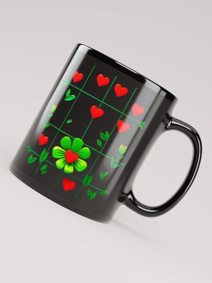 Heartfelt Vines Black Glossy Mug product image (1)