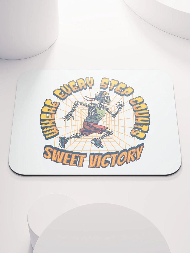Where Every Step Counts Sweet Victory Runner Skeleton Stride Mouse Pad product image (1)