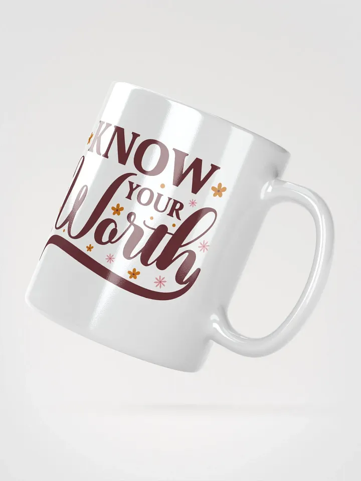 Floral Know Your Worth Mug product image (2)