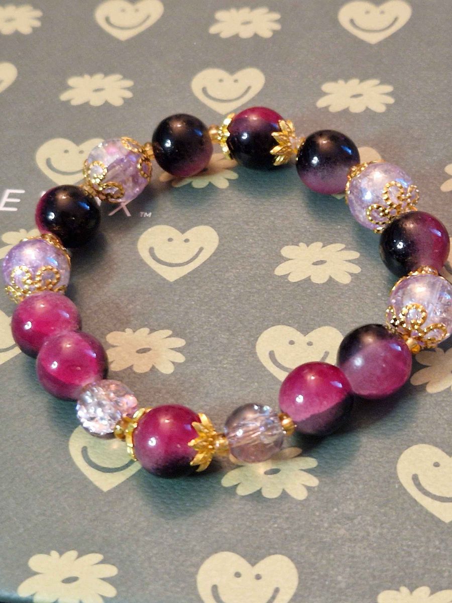 Hand-made glassbeaded bracelets product image (12)