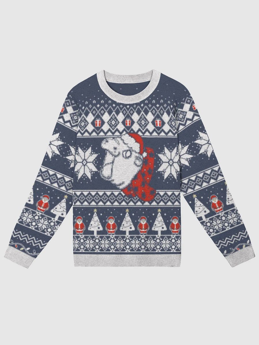 MOODENG'S CHRISTMAS KNITTED CREWNECK SWEATER! product image (1)