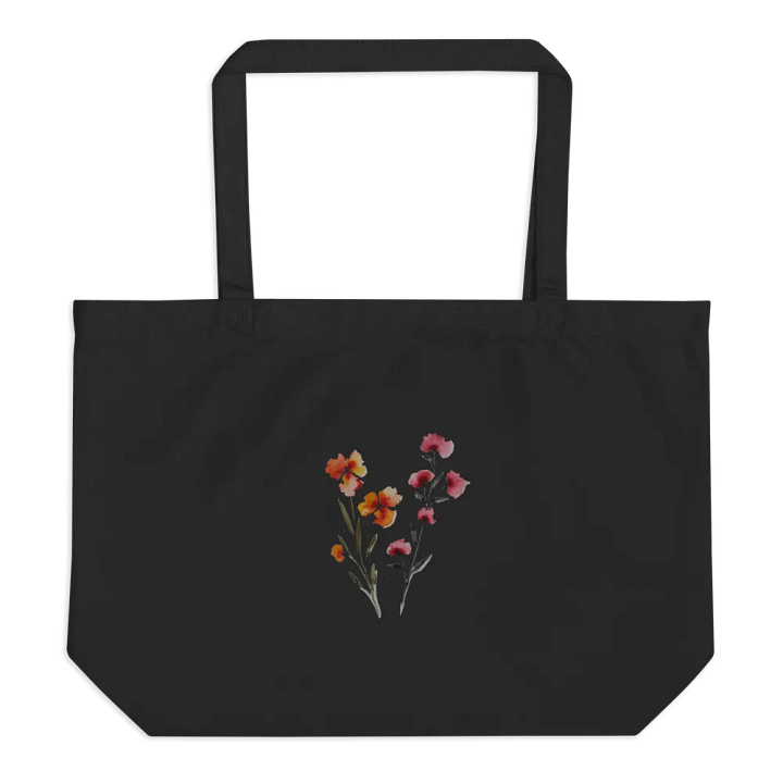 watercolor Floral on black beauty product image (1)