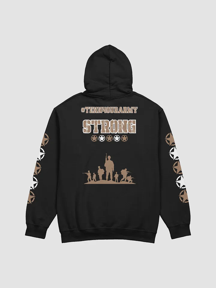 #TeNN4OURARMY Hoodie - Tan & White product image (5)