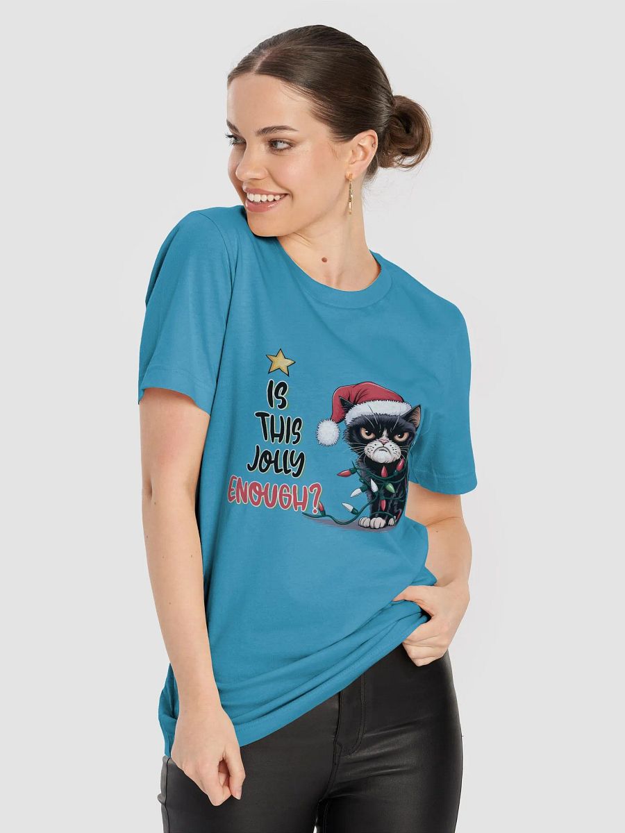 Is This Jolly Enough? Grumpy Cat Christmas T-Shirt - Funny Holiday Design product image (8)