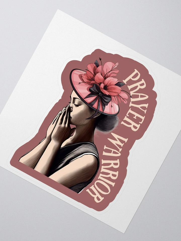 Prayer Warrior Church Lady Sticker product image (1)