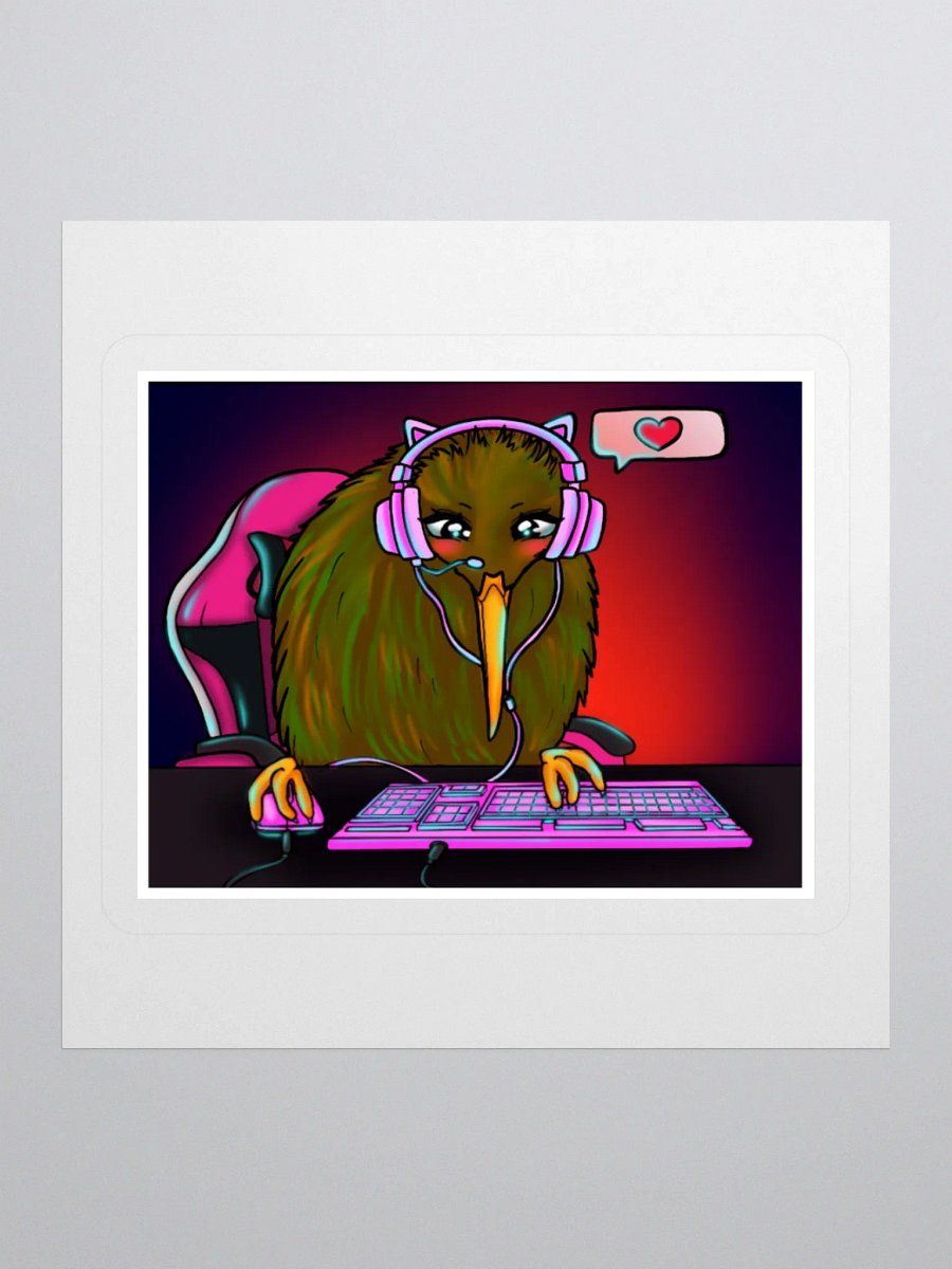 Gamer Kiwi Sticker product image (1)