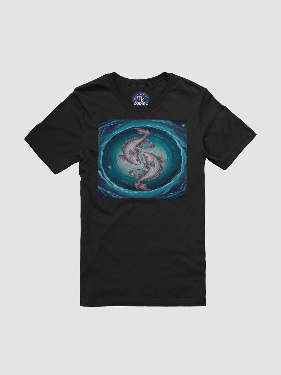 Unisex Pisces Zodiac T-Shirt - Ethereal Fish Design, Astrology Gift product image (3)