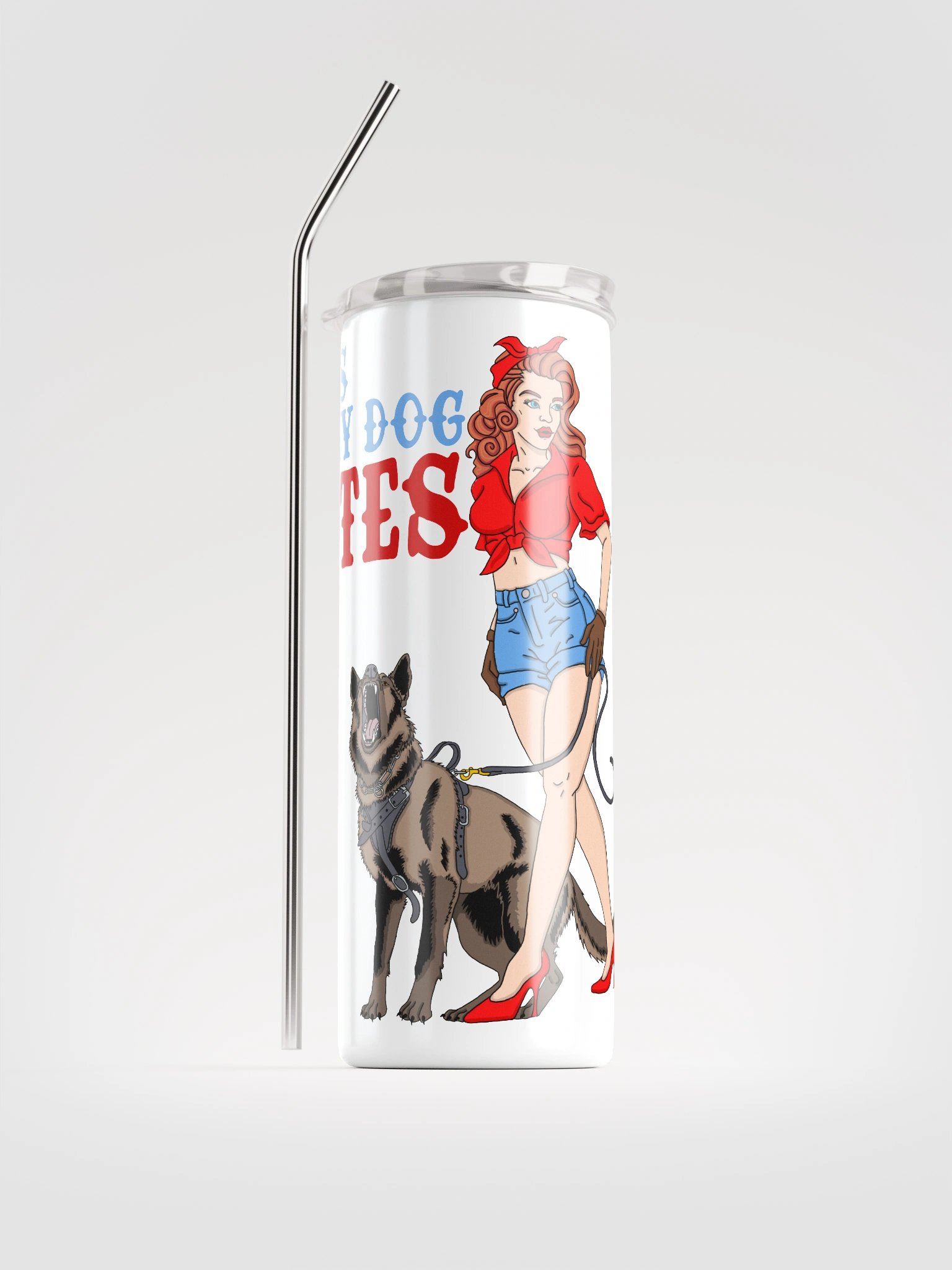 Yes My Dog Bites Stainless Tumbler product image (1)