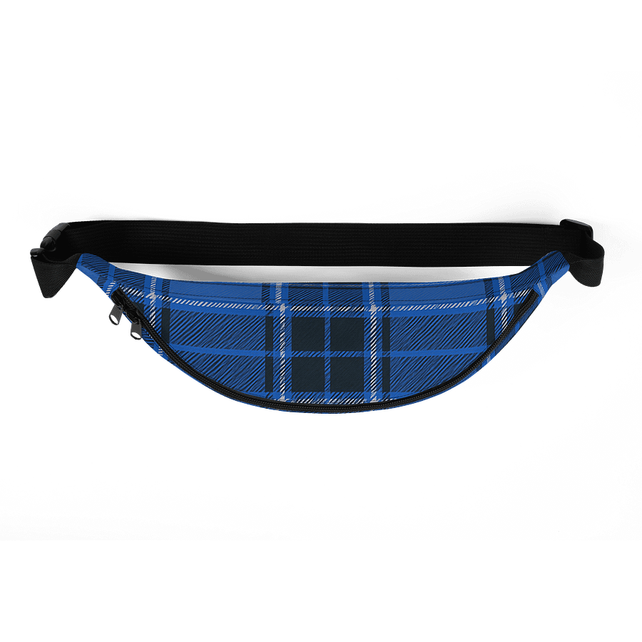Blue Plaid Fanny Pack (Waist Bag) product image (5)