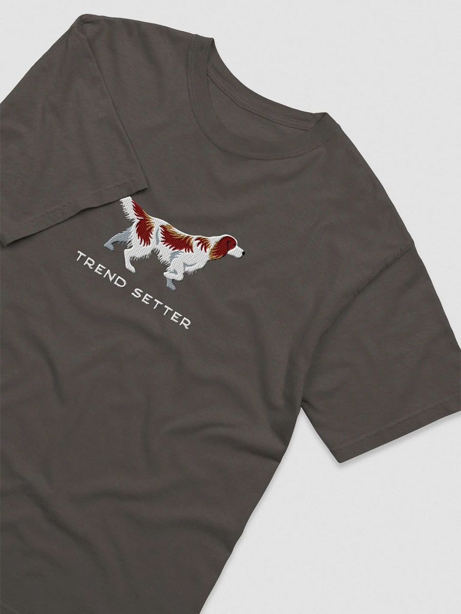 Trend Setter T-Shirt(Embroidered) of an Irish Red & White Setter product image (6)