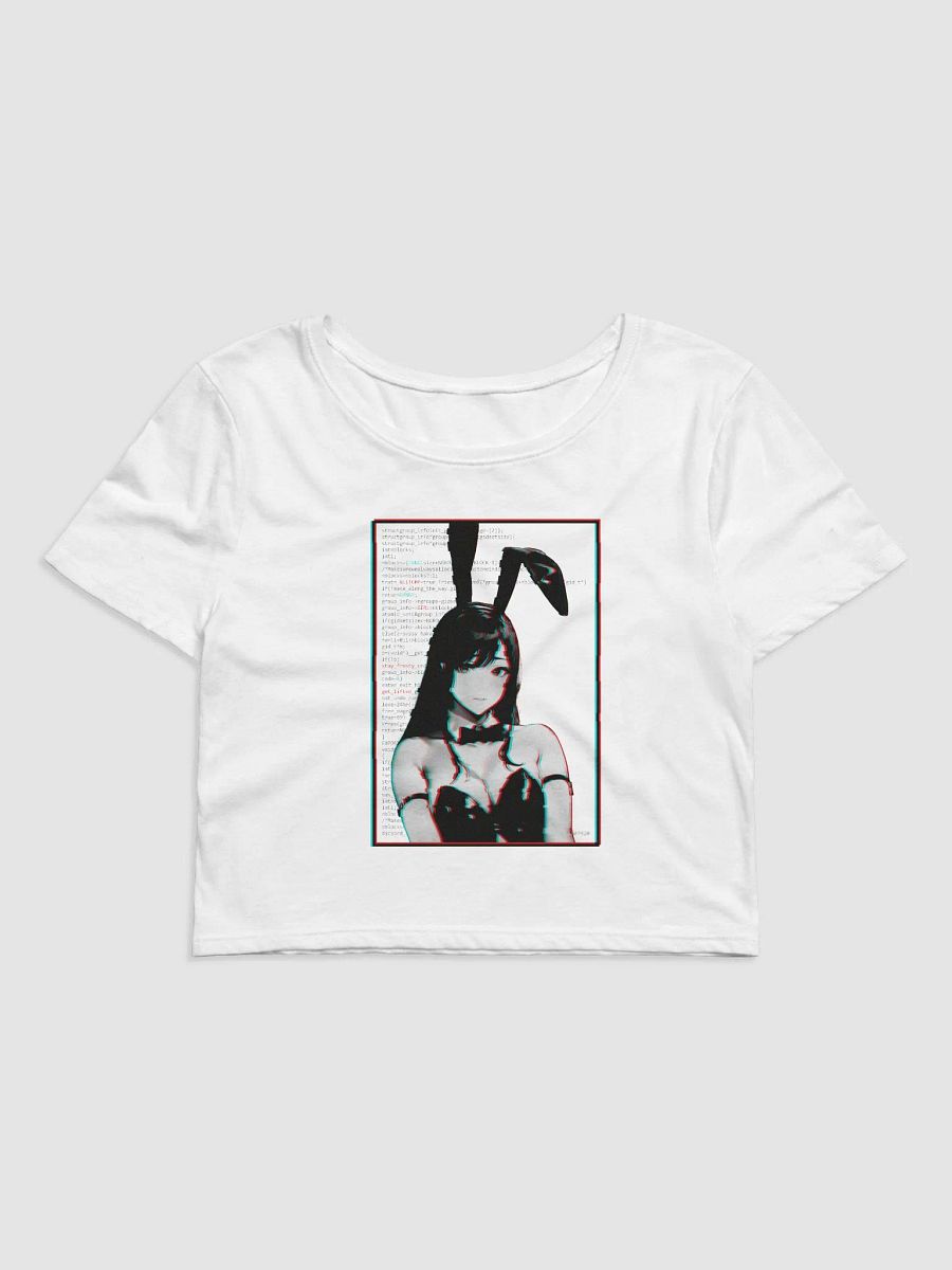 Panic Glitchy Bunny Girl Crop Top product image (1)