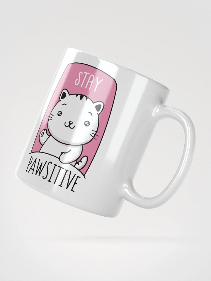 Stay Pawsitive – Whiskered Joy Mug product image (2)