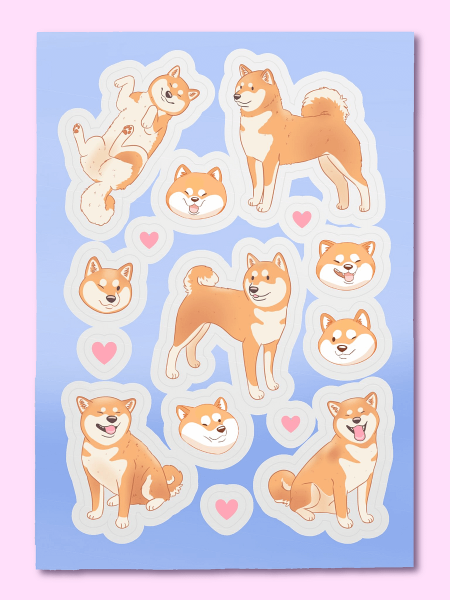 Cute Shiba Inu Dog Sticker Pack product image (1)