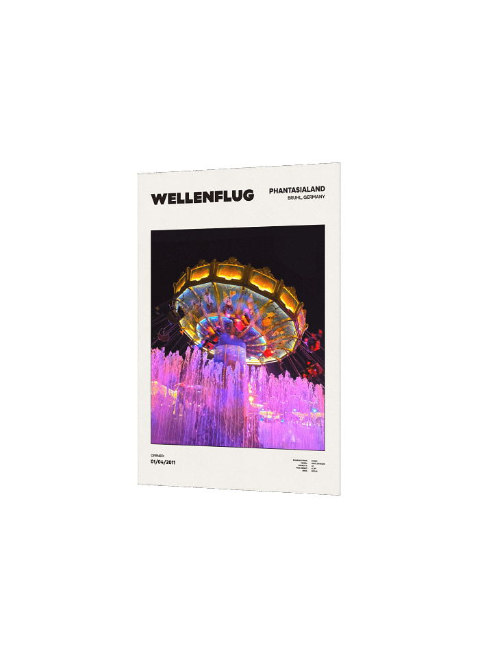 Phantasialand Wellenflug Premium Poster product image (2)