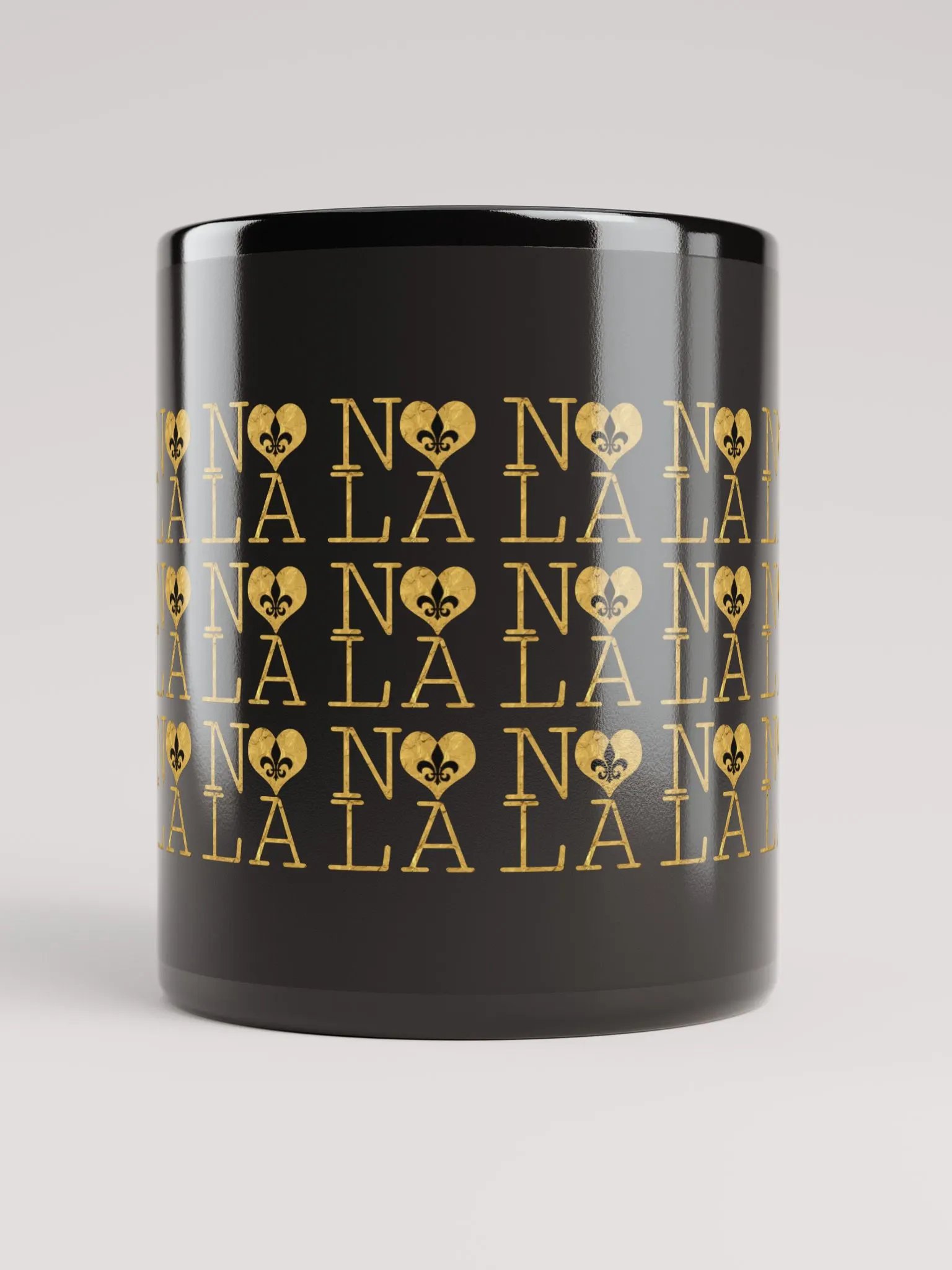 I LOVE NOLA **LEGACY MUG** (BLACK & GOLD EDITION FULL GOLD WRAP) product image (5)