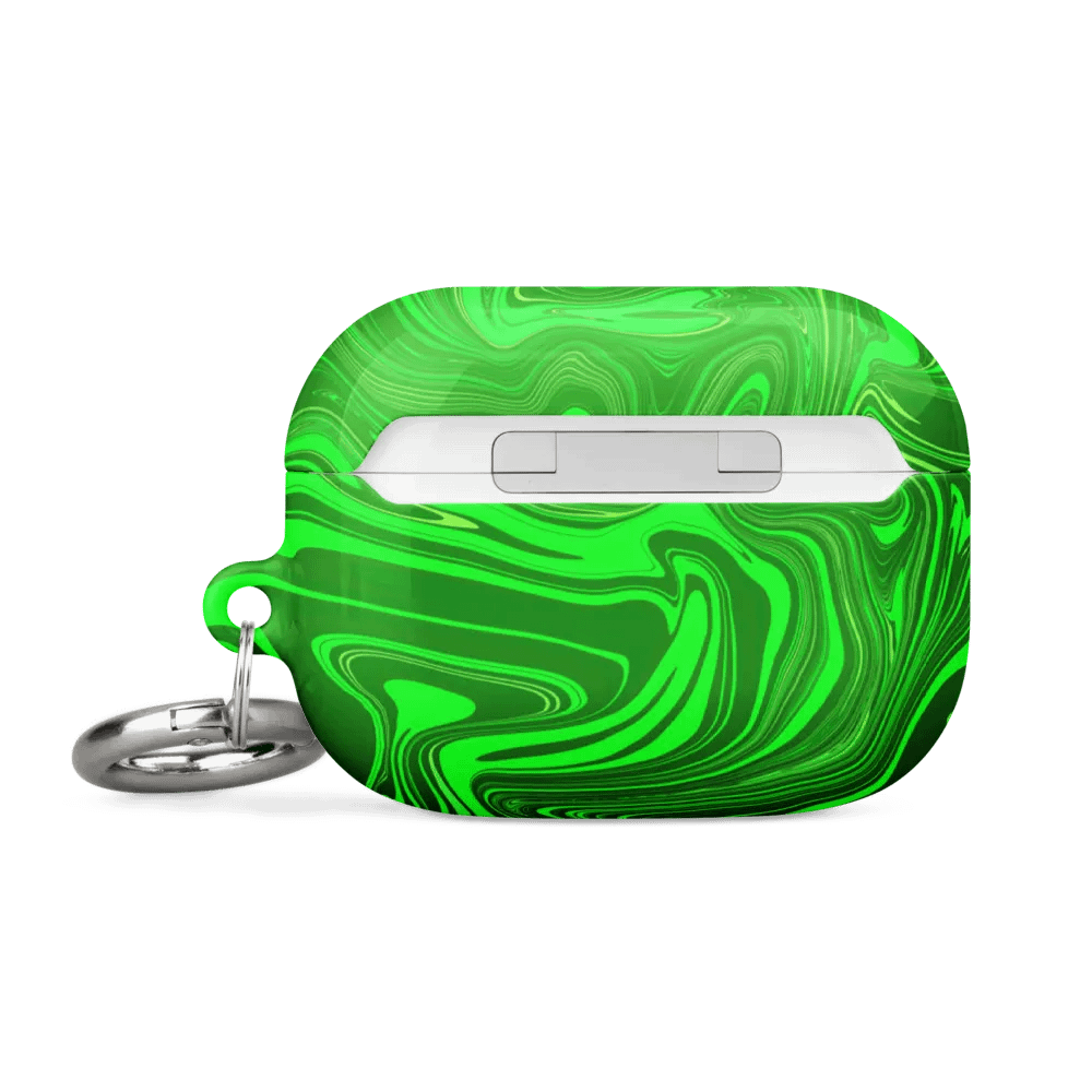 Case for AirPods® - Different Shades of Green Digital Fluid Art product image (2)