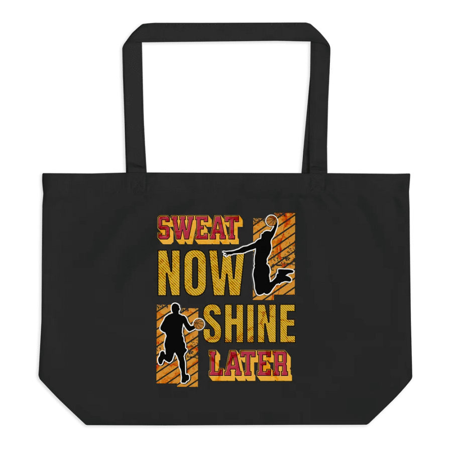 Sweat Now, Shine Later Basketball Tote product image (1)
