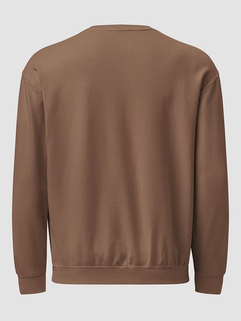 Photo showing Comfort Colors Unisex Garment-Dyed Fleece Crewneck Sweatshir