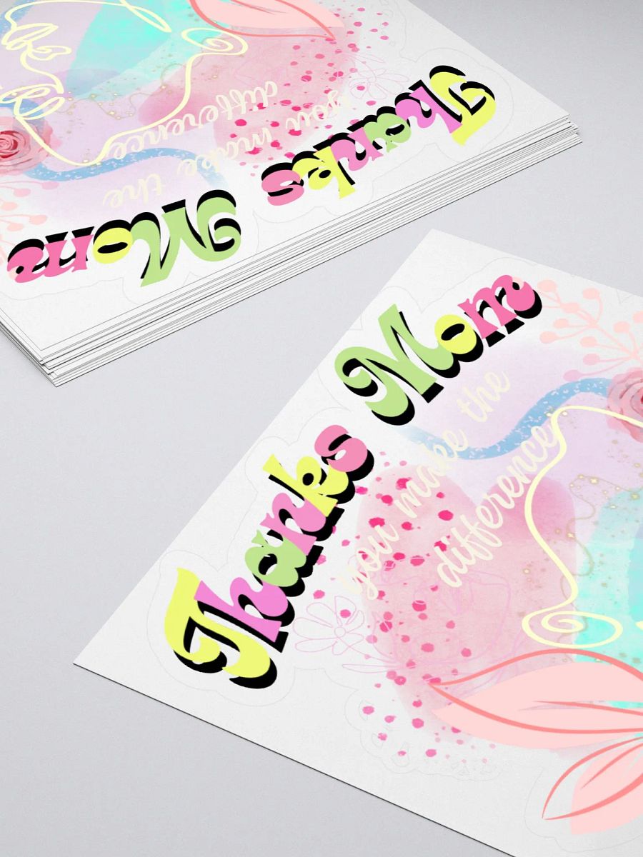 mom you make the difference sticker product image (4)