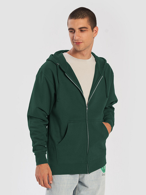 Photo showing Independent Trading Co. Fleece Zip Up Hoodie