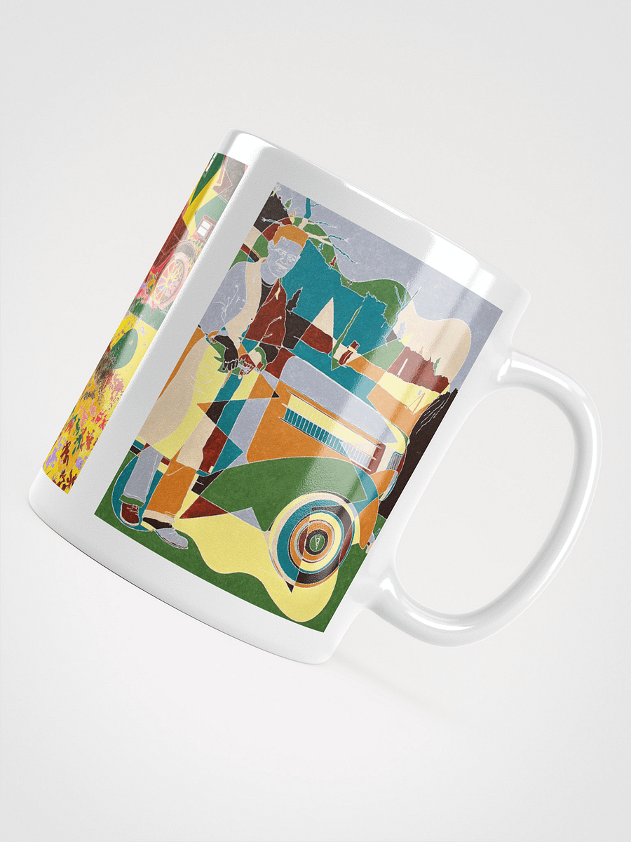 Three Masterwork Cars on White Glossy Mug product image (5)