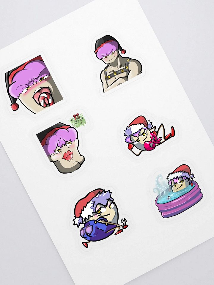 Plum's Naughty Christmas Sticker Sheet product image (1)