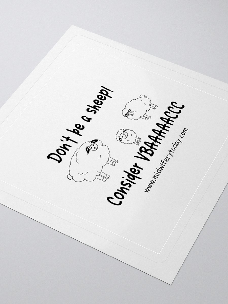 See No VBAC, Hear No VBAC, Do No VBAC Sheep Sticker product image (8)