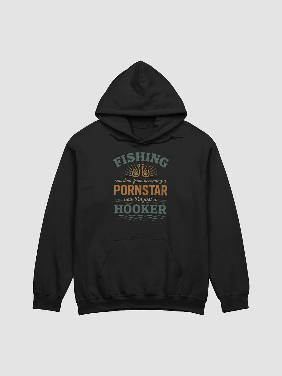 Fishing Saved Me Hoodie – Funny Vintage Hooker Design product image (3)