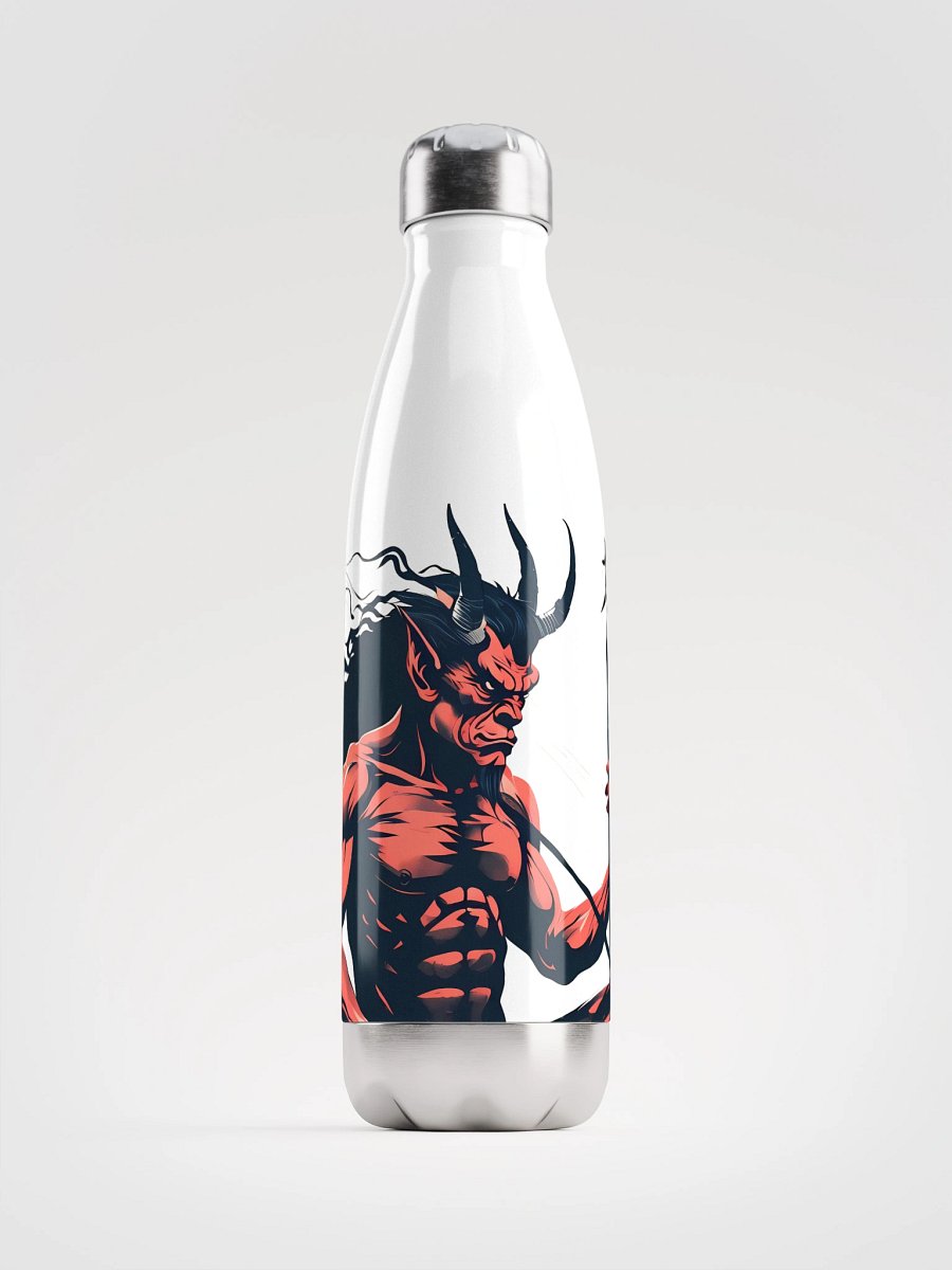 Fiery Oni Demon Art - Bold Japanese Folklore Design Stainless Steel Water Bottle product image (1)