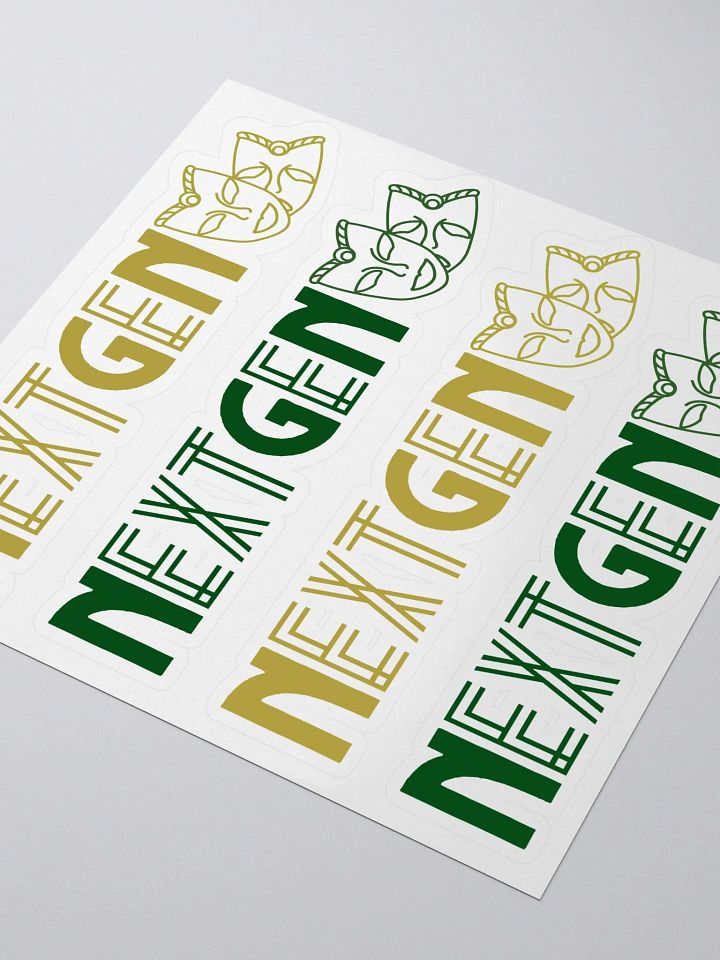 Next Gen Gold and Green Logo Stickers product image (2)