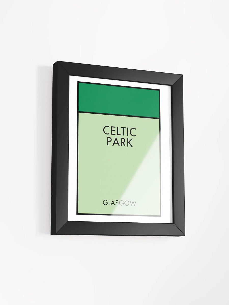 Celtic Park Glasgow Monopoly Title Art Framed Print product image (3)